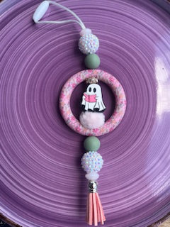 Bookish Ghost Car Charm