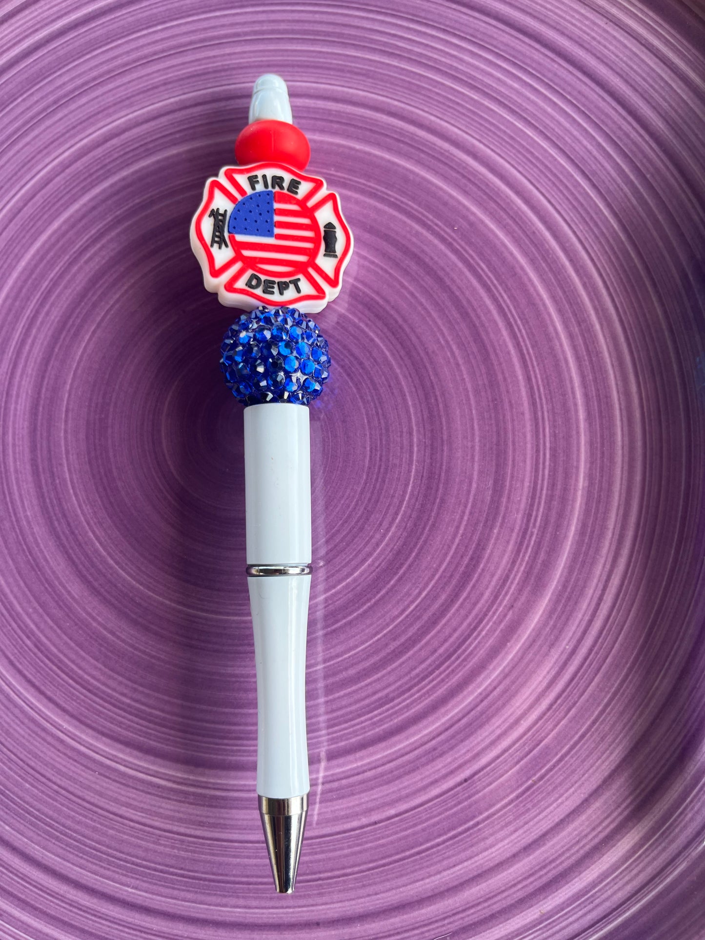 Blue and White Fire Dept. Pen
